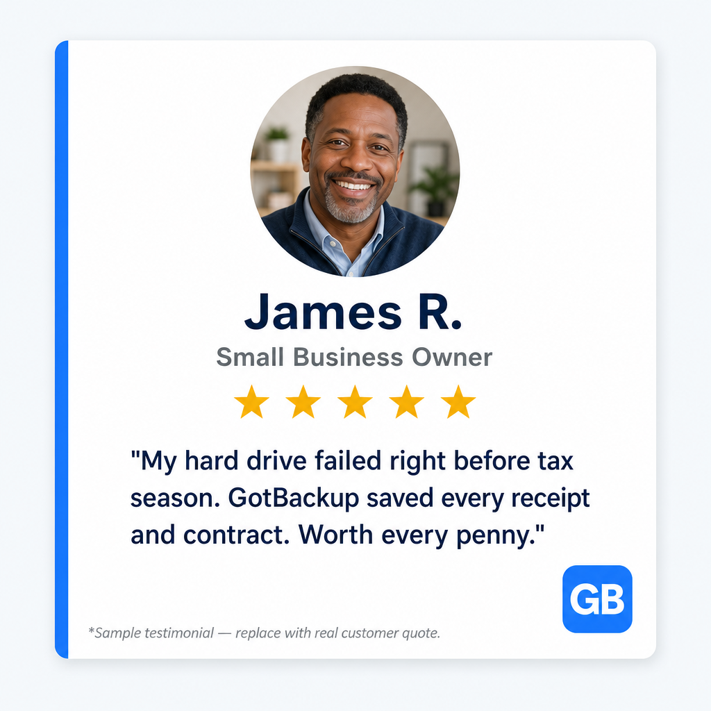 James R. testimonial